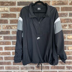 Nike Pull-Over 1/4 Zip Windbreaker Cropped‎ jacket Size 3X